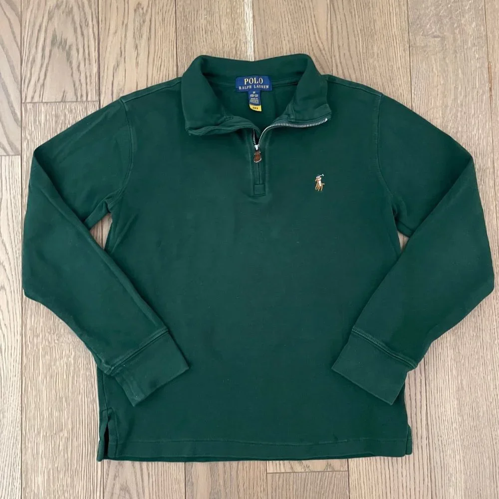 Polo Ralph Lauren Cotton Interlock Quarter-Zip Pullover - Picture 2 of 4